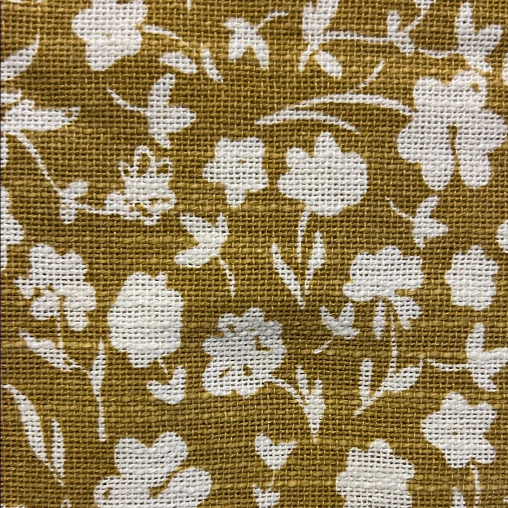 Blanc Mariclo’ Mustard/White Floral Pattern Placemats x4